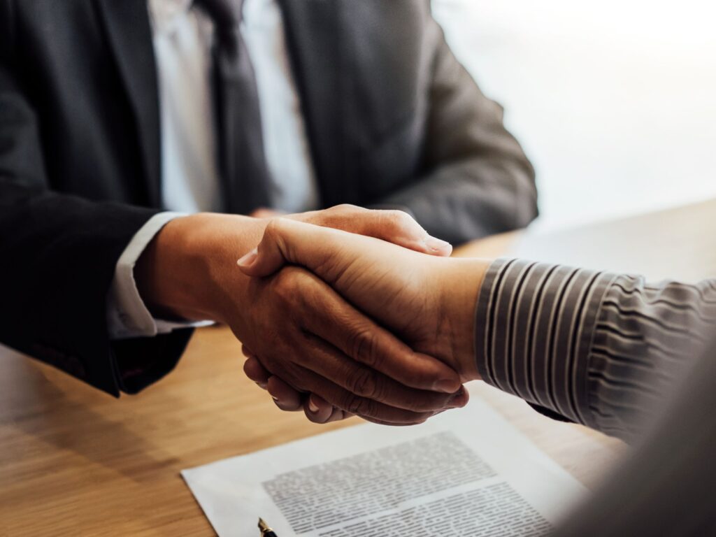 Two Businessman Shaking Hands